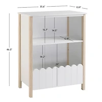 White Wood Fence Millie Bookcase