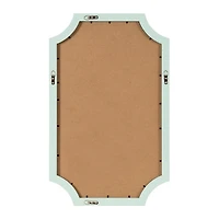 Seafoam Green Scalloped Magnetic Dry Erase Board