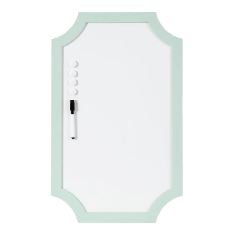 Seafoam Green Scalloped Magnetic Dry Erase Board