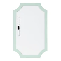 Seafoam Green Scalloped Magnetic Dry Erase Board