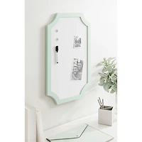 Seafoam Green Scalloped Magnetic Dry Erase Board