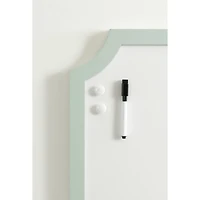Seafoam Green Scalloped Magnetic Dry Erase Board