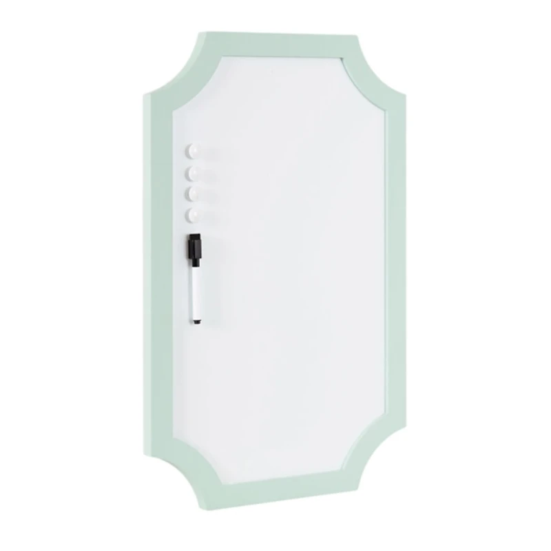 Seafoam Green Scalloped Magnetic Dry Erase Board