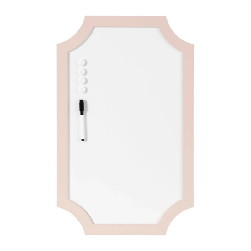 Pink Scalloped Magnetic Dry Erase Board