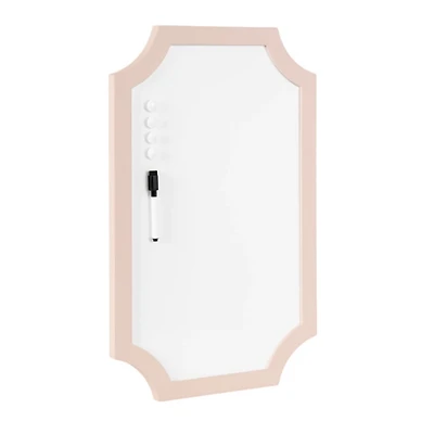 Pink Scalloped Magnetic Dry Erase Board