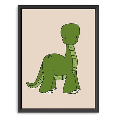 Brontosaurus Kids Framed Canvas Art Print