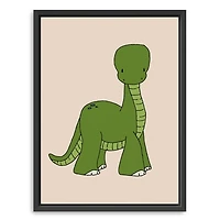 Brontosaurus Kids Framed Canvas Art Print