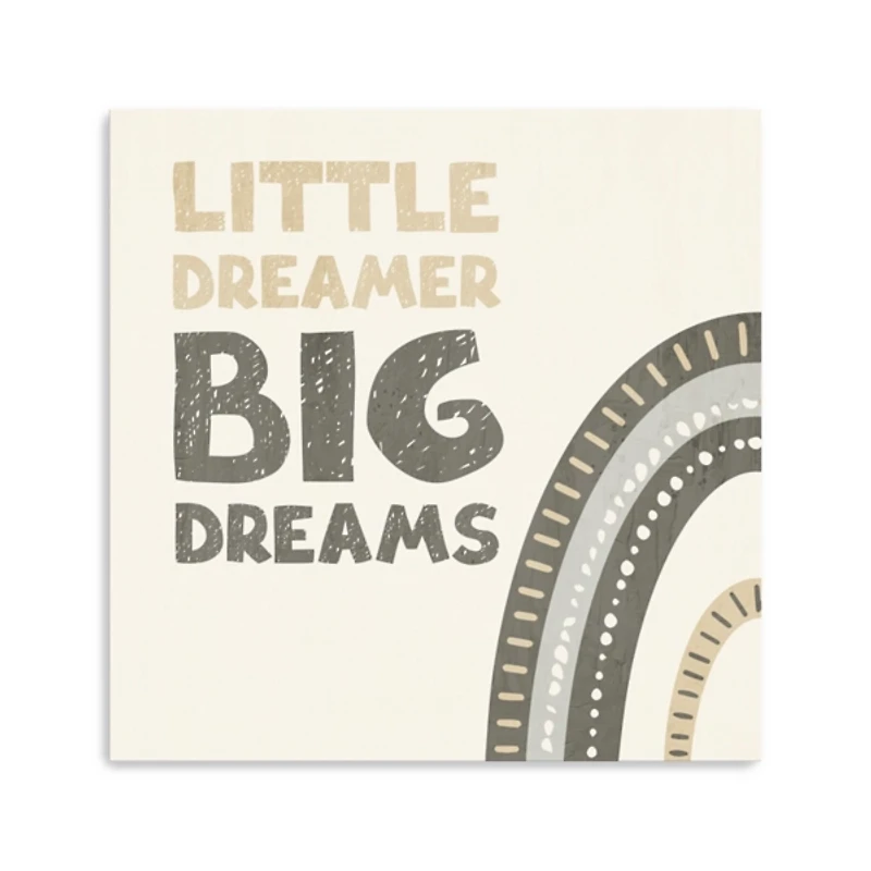 Little Dreamer Big Dreams Canvas Art Print