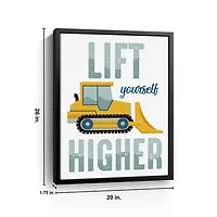 Lift Yourself Higher Kids Framed Canvas Art Print