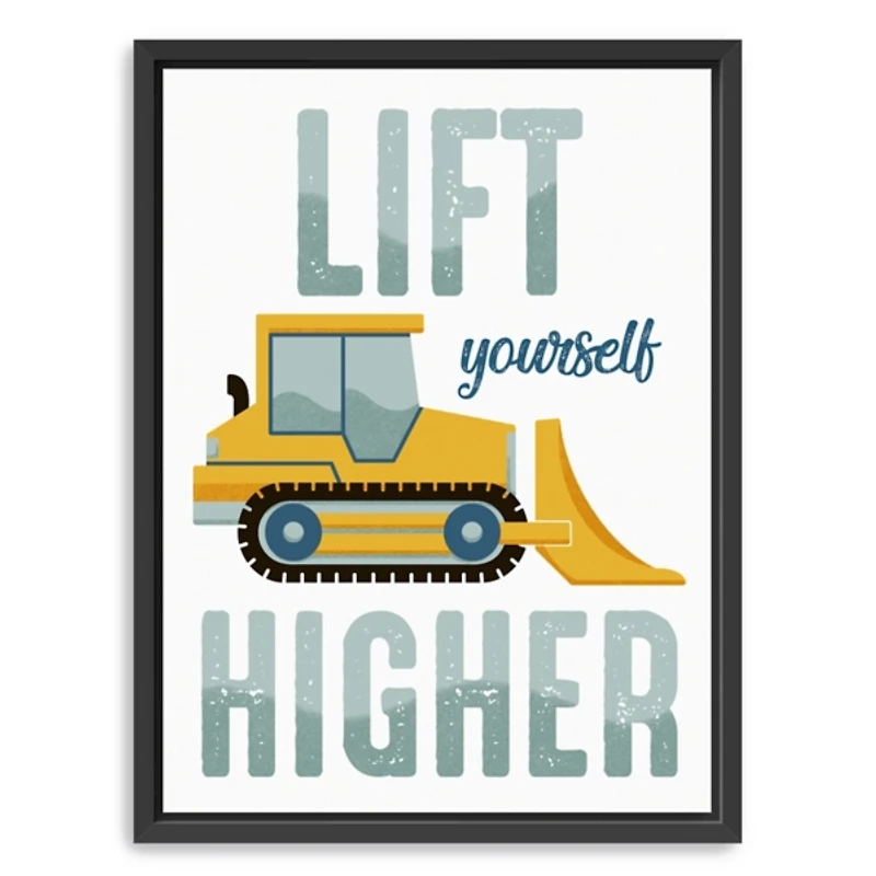 Lift Yourself Higher Kids Framed Canvas Art Print