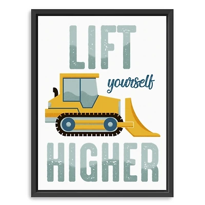 Lift Yourself Higher Kids Framed Canvas Art Print