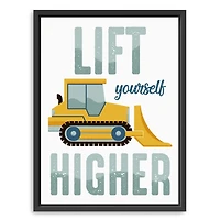 Lift Yourself Higher Kids Framed Canvas Art Print
