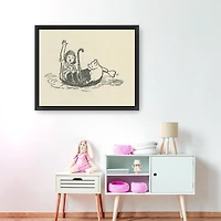 Brain of Pooh Framed Canvas Art Print, 32x26