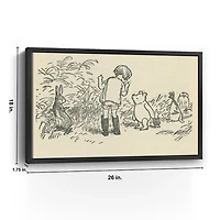 Hush Pooh Framed Canvas Art Print