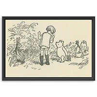 Hush Pooh Framed Canvas Art Print