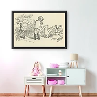 Hush Pooh Framed Canvas Art Print, 38x26