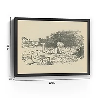 I Saw a Heffalump Framed Canvas Art Print