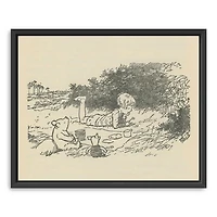 I Saw a Heffalump Framed Canvas Art Print