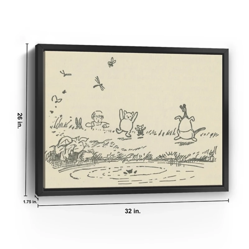 Roos Fallen Framed Canvas Art Print, 32x26