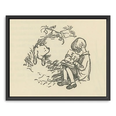 North End of Pooh Framed Canvas Art Print