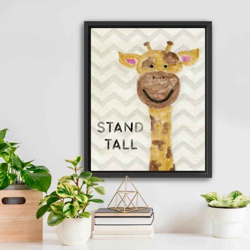 Stand Tall Kids Framed Canvas Art Print