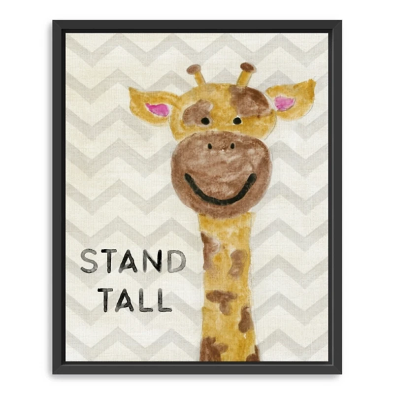 Stand Tall Kids Framed Canvas Art Print