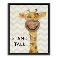 Stand Tall Kids Framed Canvas Art Print
