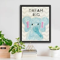 Dream Big Kids Framed Canvas Art Print