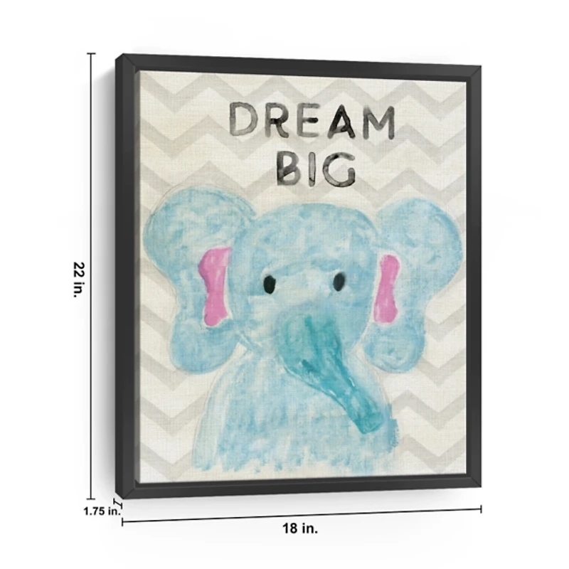 Dream Big Kids Framed Canvas Art Print