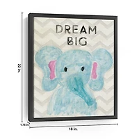 Dream Big Kids Framed Canvas Art Print
