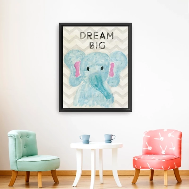 Dream Big Kids Framed Canvas Art Print, 26x32