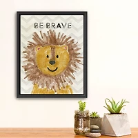 Be Brave Kids Framed Canvas Art Print