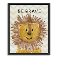 Be Brave Kids Framed Canvas Art Print