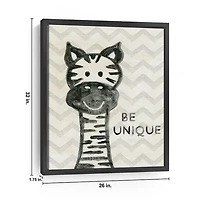 Be Unique Kids Framed Canvas Art Print, 26x32