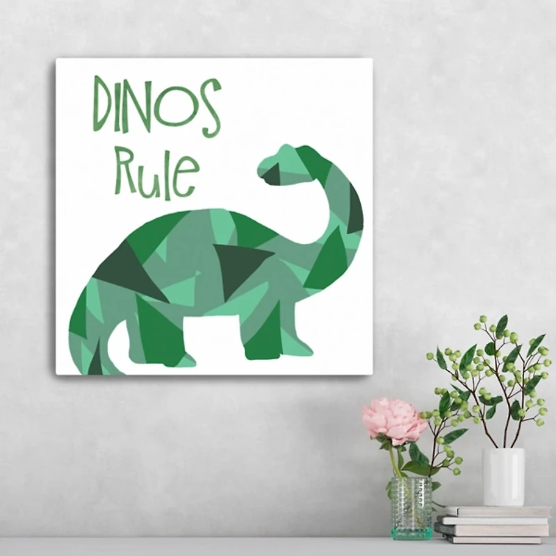 Dinos Rule Canvas Art Print