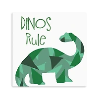 Dinos Rule Canvas Art Print, 30x30