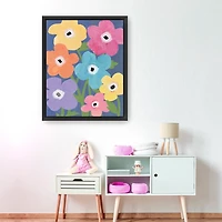 Flower Market Bunch Framed Canvas Art Print, 26x32