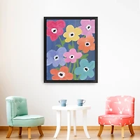 Flower Market Kids Framed Canvas Art Print, 26x32