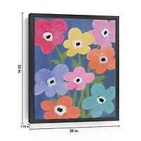 Flower Market Kids Framed Canvas Art Print, 26x32