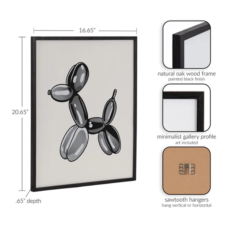 Dog Balloon Animal Framed Art Print