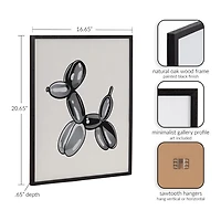 Dog Balloon Animal Framed Art Print