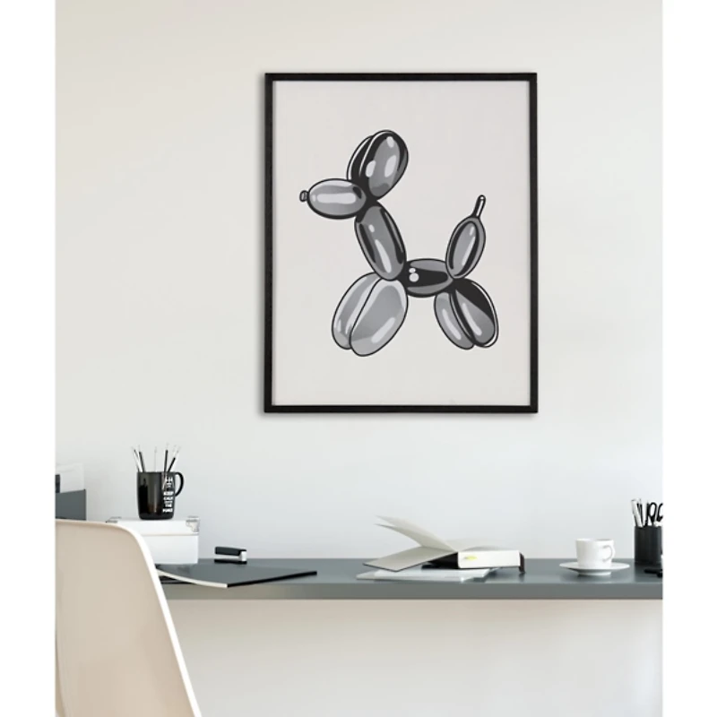 Dog Balloon Animal Framed Art Print