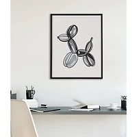 Dog Balloon Animal Framed Art Print
