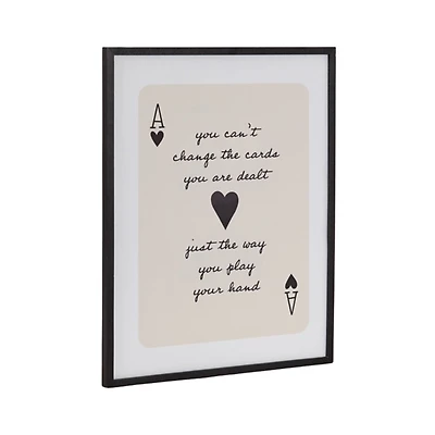 Ace of Hearts Framed Art Print
