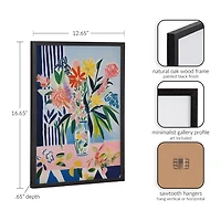 Maximalist Flower Vase Framed Art Print