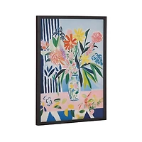 Maximalist Flower Vase Framed Art Print