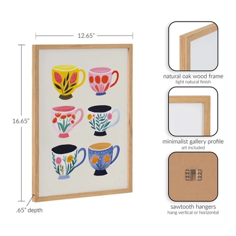 Botanical Coffee Shop Framed Art Print