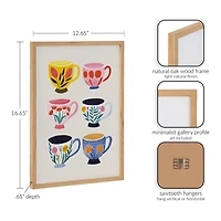 Botanical Coffee Shop Framed Art Print