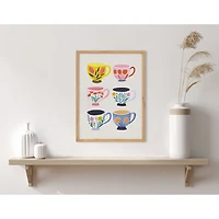 Botanical Coffee Shop Framed Art Print