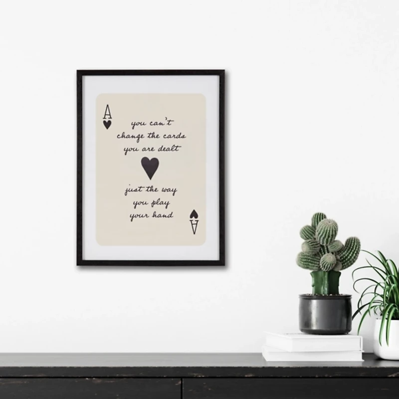 Ace of Hearts Framed Art Print, 12x16
